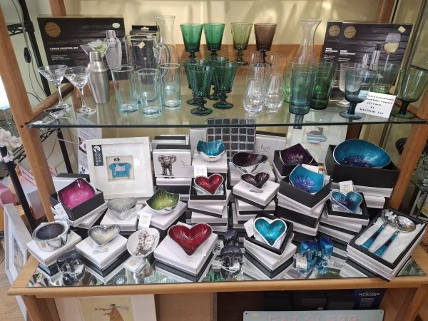 Recycled Glassware and Recycled and Enamelled Aluminium
