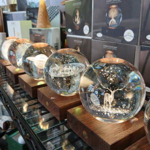 Amber Crystal Rechargeable Globes